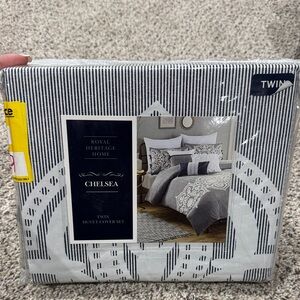 Chelsea Twin Duvet Cover Set - navy